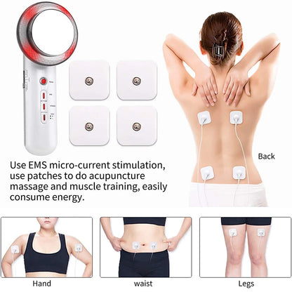 3 in 1 Cavitation Ultrasonic Weight Loss Microcurrent EMS Body Slimming Massager